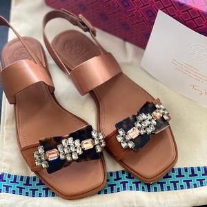 Fabulous Tory Burch Embellished Sandals Size 6